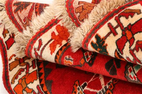 Gabbeh Red Hand Knotted 40 X 510 Area Rug 100-24286 Image 4