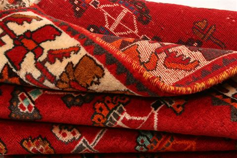 Gabbeh Red Hand Knotted 40 X 510 Area Rug 100-24286 Image 5