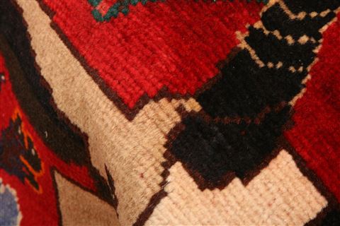 Gabbeh Red Hand Knotted 37 X 510 Area Rug 100-24287 Image 1
