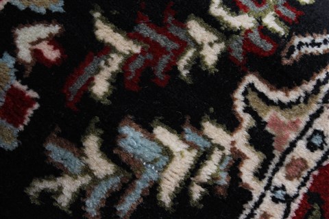 Sarouk Black Runner Hand Knotted 26 X 182 Area Rug 250-24288 Image 11