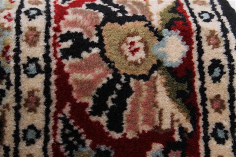 Sarouk Black Runner Hand Knotted 26 X 182 Area Rug 250-24288 Image 12