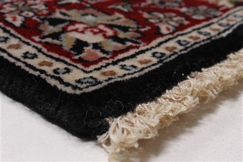 Sarouk Black Runner Hand Knotted 26 X 182 Area Rug 250-24288 Image 8