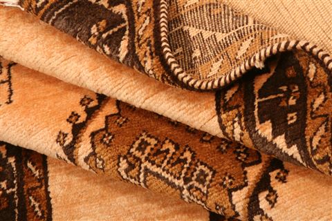Gabbeh Beige Hand Knotted 36 X 68 Area Rug 100-24289 Image 4