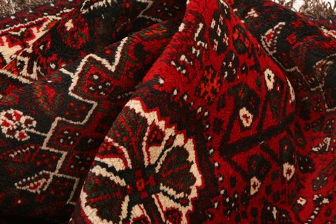 Shiraz Red Hand Knotted 41 X 55  Area Rug 253-24291 Image 2