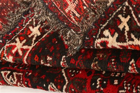 Shiraz Red Hand Knotted 41 X 55  Area Rug 253-24291 Image 4