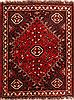 Shiraz Red Hand Knotted 41 X 55  Area Rug 253-24291 Thumb 0
