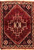 Shiraz Red Hand Knotted 38 X 51  Area Rug 253-24294 Thumb 0