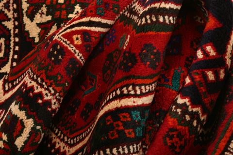 Shiraz Red Hand Knotted 36 X 53  Area Rug 253-24297 Image 2