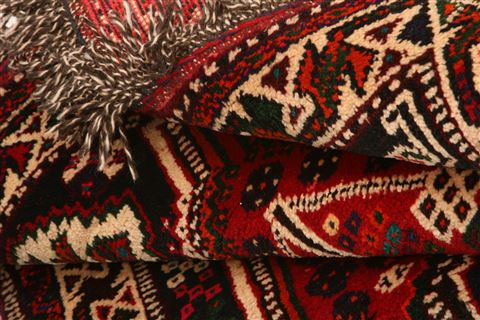 Shiraz Red Hand Knotted 36 X 53  Area Rug 253-24297 Image 4