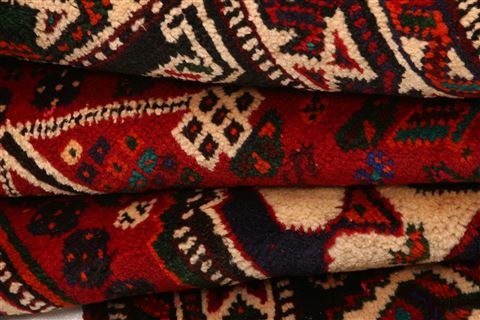 Shiraz Red Hand Knotted 36 X 53  Area Rug 253-24297 Image 5