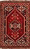 Shiraz Red Hand Knotted 36 X 53  Area Rug 253-24297 Thumb 0