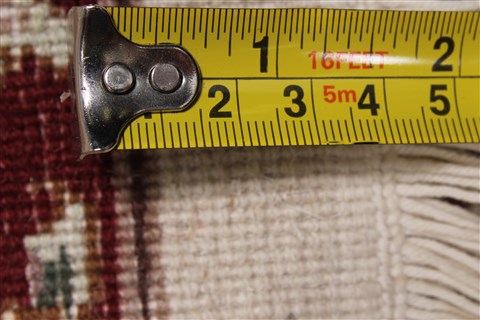 Tabriz Beige Runner Hand Knotted 26 X 80  Area Rug 250-24306 Image 2