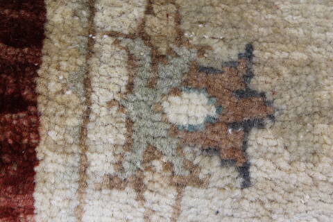 Ziegler Brown Runner Hand Knotted 25 X 83  Area Rug 250-24307 Image 10