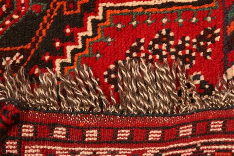 Shiraz Red Hand Knotted 37 X 47  Area Rug 100-24310 Image 7