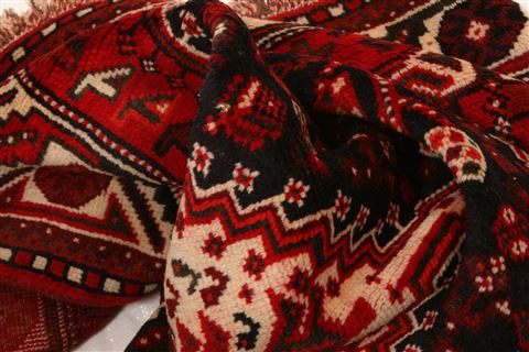 Shiraz Red Hand Knotted 37 X 52  Area Rug 253-24312 Image 2