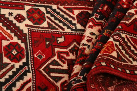 Shiraz Red Hand Knotted 37 X 52  Area Rug 253-24312 Image 3