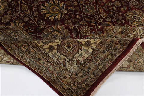 Tabriz Red Hand Knotted 118 X 153 Area Rug 250-24313 Image 10
