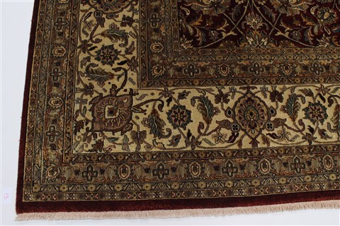 Tabriz Red Hand Knotted 118 X 153 Area Rug 250-24313 Image 3