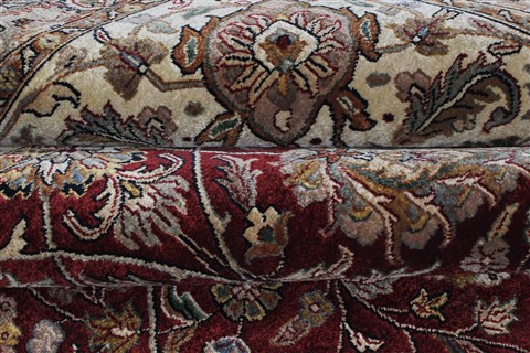 Tabriz Red Hand Knotted 118 X 153 Area Rug 250-24313 Image 9