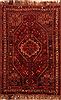 Shiraz Red Hand Knotted 39 X 55  Area Rug 253-24314 Thumb 0