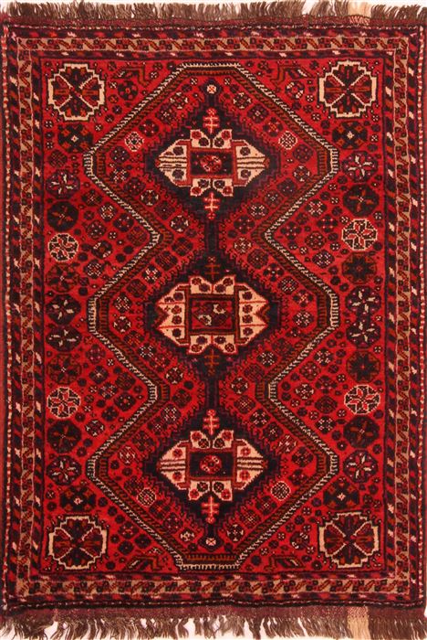 Shiraz Red Hand Knotted 37 X 411  Area Rug 253-24317 Image 0