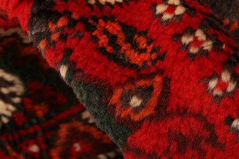 Shiraz Red Hand Knotted 411 X 68  Area Rug 253-24323 Image 1