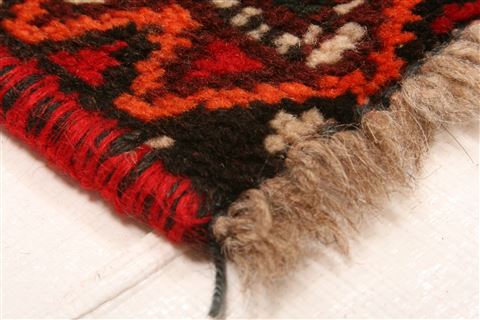 Shiraz Red Hand Knotted 411 X 68  Area Rug 253-24323 Image 7