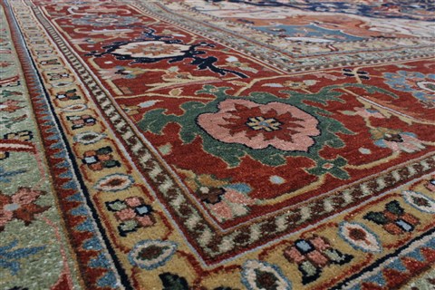 Serapi Blue Hand Knotted 1311 X 162 Area Rug 250-24324 Image 6