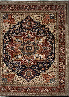 Serapi Blue Hand Knotted 13'11" X 16'2"  Area Rug 250-24324