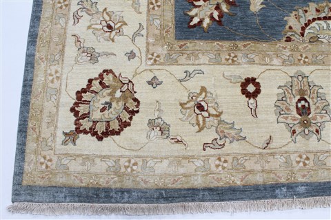Pishavar Blue Hand Knotted 1110 X 153 Area Rug 250-24327 Image 2