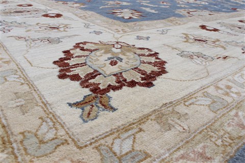 Pishavar Blue Hand Knotted 1110 X 153 Area Rug 250-24327 Image 7