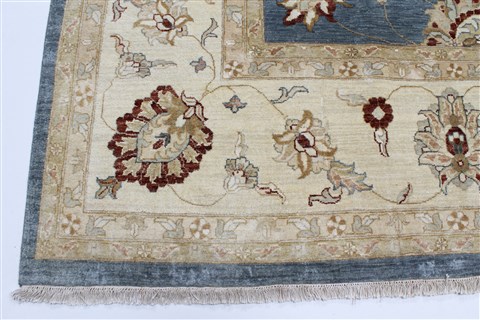 Pishavar Blue Hand Knotted 1110 X 153 Area Rug 250-24327 Image 8