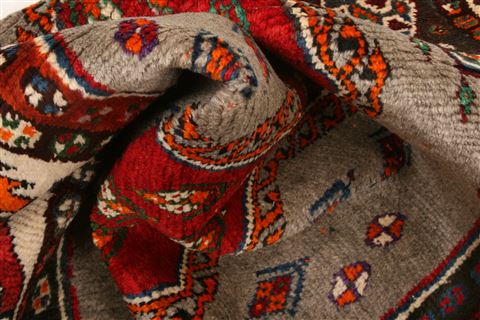 Gabbeh Red Hand Knotted 39 X 66 Area Rug 100-24333 Image 2