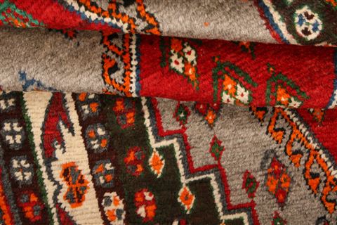 Gabbeh Red Hand Knotted 39 X 66 Area Rug 100-24333 Image 5