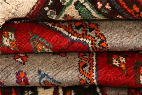 Gabbeh Red Hand Knotted 39 X 66 Area Rug 100-24333 Image 6