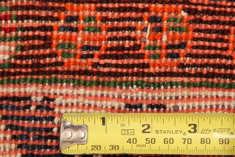 Gabbeh Red Hand Knotted 39 X 66 Area Rug 100-24333 Image 7