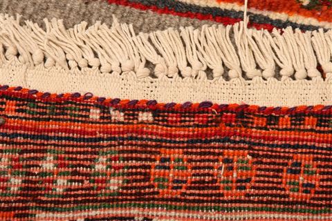 Gabbeh Red Hand Knotted 39 X 66 Area Rug 100-24333 Image 8