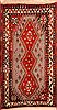 Gabbeh Red Hand Knotted 39 X 66 Area Rug 100-24333 Thumb 0