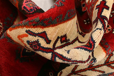 Gabbeh Red Hand Knotted 33 X 64 Area Rug 100-24338 Image 2
