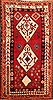 Gabbeh Red Hand Knotted 33 X 64 Area Rug 100-24338 Thumb 0