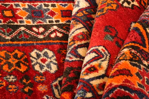Gabbeh Red Hand Knotted 310 X 62 Area Rug 100-24342 Image 3