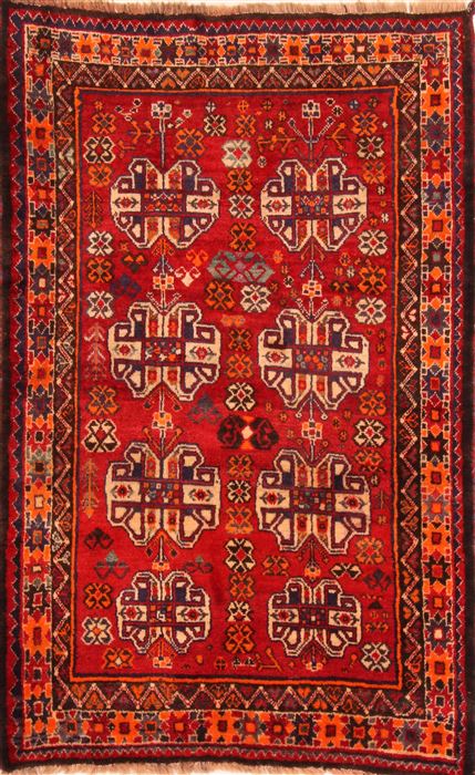 Gabbeh Red Hand Knotted 310 X 62 Area Rug 100-24342 Image 0