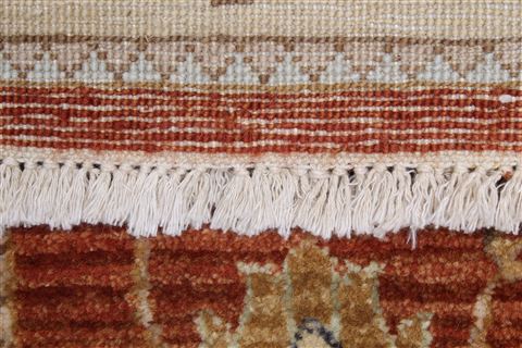 Ziegler Brown Runner Hand Knotted 25 X 85  Area Rug 250-24343 Image 11