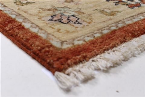 Ziegler Brown Runner Hand Knotted 25 X 85  Area Rug 250-24343 Image 5