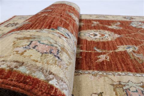 Ziegler Brown Runner Hand Knotted 25 X 85  Area Rug 250-24343 Image 9