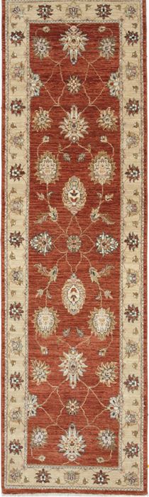 Ziegler Brown Runner Hand Knotted 25 X 85  Area Rug 250-24343 Image 0