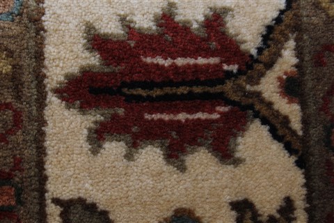 Agra Brown Runner Hand Knotted 27 X 710 Area Rug 250-24346 Image 8