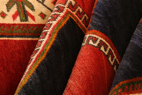 Gabbeh Red Hand Knotted 45 X 610 Area Rug 100-24351 Image 4