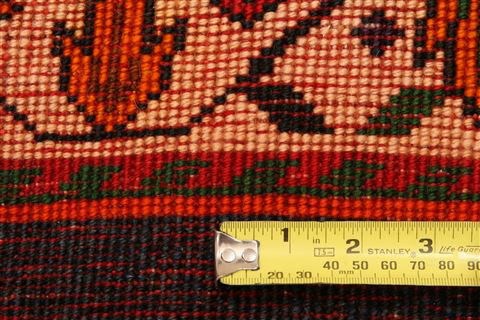 Gabbeh Red Hand Knotted 45 X 610 Area Rug 100-24351 Image 7