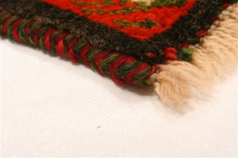 Gabbeh Red Hand Knotted 45 X 610 Area Rug 100-24351 Image 9